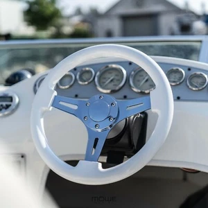 MÖWE Marine Bootslenkrad Palma weiß passend für Boote mit Teleflex Ultraflex
