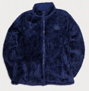 WOMEN NAVY FILA SPORT FLEECE JACKET - SIZE L - Picture 1 of 8
