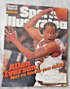 Allen Iverson Philadelphia 76ers March 9 1998 Sport Magazine Ex - Picture 1 of 1