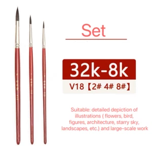 ZY TANG V18 Natural Squirrel Hair Brush, suitable for beginners and professional - Picture 1 of 11