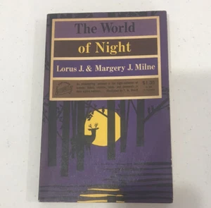 *RARE* 1960 The World of Night by Lorus & Margery Milne Explorer Books - Picture 1 of 3