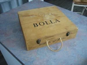 Bolla Gift Selection Weinkiste aus Holz aufklappbar, mit Seilgriff - Bild 1 von 9