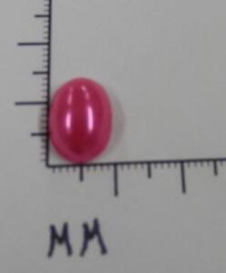 72815    Pink Flat Back Pearl Acrylic Faux Cabachon oval 10x14mm - by Grs SALE