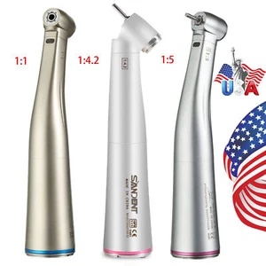 Dental 1:1 1:5 1:4.2 LED Fiber Optic Contra Angle Handpiece push Fit KaV NSK - Picture 1 of 17