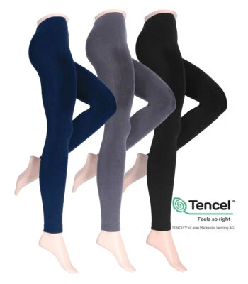 Wilox Damen Thermo-Strick-Legginngs Gold Exclusive aus MODAL COSY