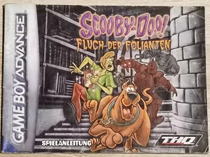 SCOOBY DOO FLUCH DER GAME BOY GAMEBOY ADVANCE GBA SP (NOTICE SEUL MANUAL ONLY) - Picture 1 of 1