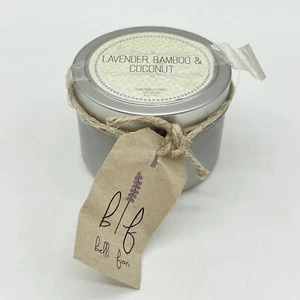 Vela de lata de bambú y coco lavanda Belli Fiori 4 oz NUEVA cera de soja - Imagen 1 de 6