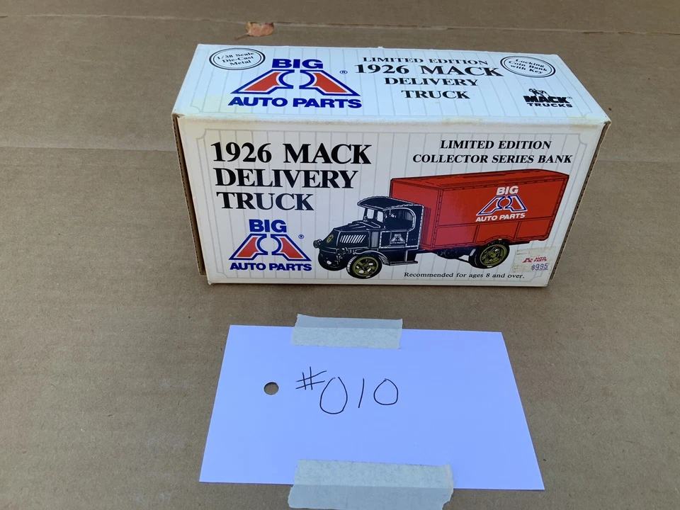 1989 Ertl 1926 Mack Delivery Truck Big a Auto Parts Bank