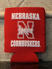 Cornhuskers Can Coolie Bottle University Nebraska Koozie College Ncaa Red/white