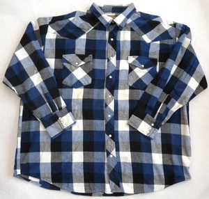 Big Mac Workwear Hemd Herren Buffalo kariert schwere Baumwolle Druckknopf 3XLT - Bild 1 von 6