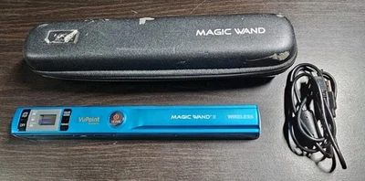 VuPoint Magic Wand II 2 Portable Scanner Handheld Pocket Blue with Memory card - Image 1 of 4