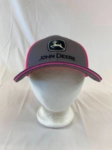 Casquette de baseball femme John Deere casquette snapback maille dos rose vêtements de travail réglables - Photo 1/10