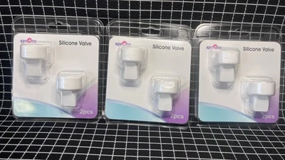 Juegos de válvulas de cabeza Spectra Duckbill 3 paquetes de 2 - silicona blanca sin BPA SELLADA Foto 1 de 2