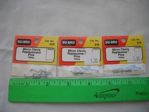 Menge 3 Du-Bro 918 Micro Gabelkopf Ersatz Pins, RC R/C Flugzeug Flugzeug - Bild 1 von 5