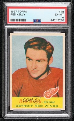 1957-58 Topps Red Kelly #48 PSA 6 HOF - Image 1 of 3