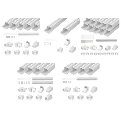 3" W Line Set Cover Kit For Mini Split Central Air Conditioner Decorative PVC - Image 1 of 2