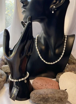 Cookie Lee Young Ladies First Real Pearl Jewelry Set, Vintage W/Tags - Image 1 of 4