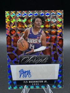 2024-25 MOSAIC SILVER PRIZM SCRIPTS AUTO TY TY WASHINGTON #MS-TTW - PHOENIX - Picture 1 of 2