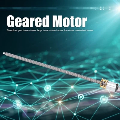 Gear Box Thread Reduction Motor W/ Long Output Shaft Continuous Current - Image 1 of 4