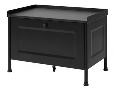 Brand New IKEA KORNSJO Metal storage bench, Black, 818.541.96 , 70 x 51 x 47 cm - Image 1 of 4