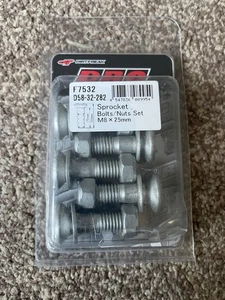 DRC Sprocket nut and bolt set Silver GAS GAS 125 150 250 350 450 - Picture 1 of 3