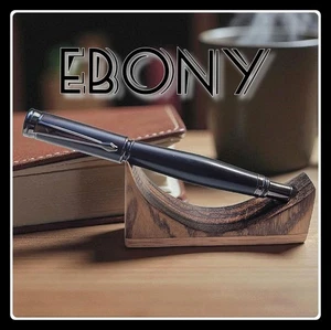 Handmade Gambon Ebony Wood Fountain Pen, for Gifts, Journaling, Collectors - Picture 1 of 4