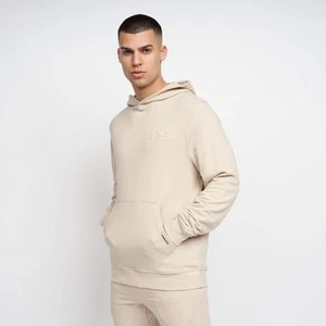 Crosshatch - Men's Everyday Essentials 'EMMSON' Hoodie - Stone - Picture 1 of 6