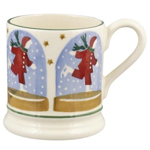 Emma Bridgewater Ice Skater Snow Globe Half Pint Mug English Earthenware - Picture 1 of 4