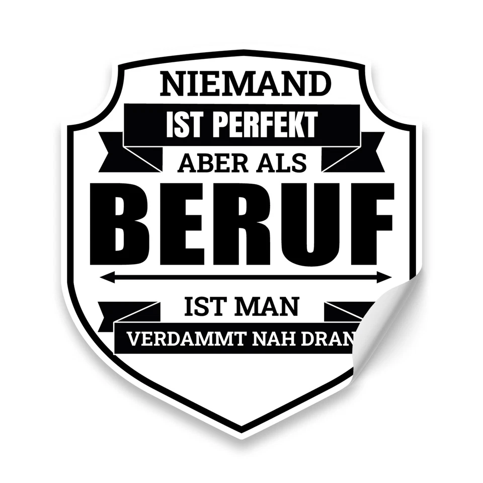 Aufkleber Beruf Fun Sticker 9,8x10,7cm Sticker f. Auto Laptop R212-8 - Bild 1 von 4