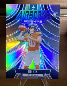 2024 Panini Rookies & Stars - Airborne Bo Nix #A-BNX Silver (RC) - Picture 1 of 10