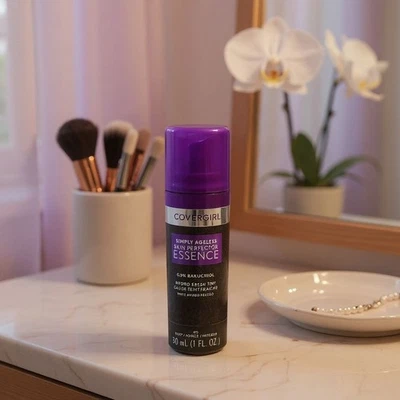 Covergirl Simply Ageless Skin Perfector Essence Foundation, 80 Deep - Image 1 of 3