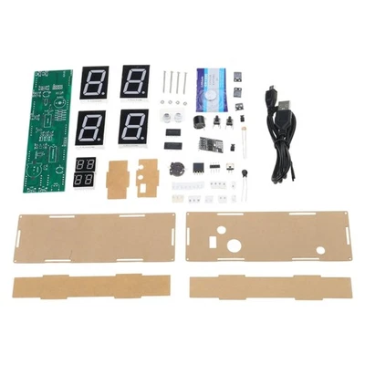 Enthusiasts 8 Digit Digital Clock set with Temperature Display & ESP8266 for - Image 1 of 4