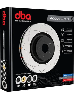 DBA 4000 T3 Slotted Disc Brake Rotor (Single) 316mm (DBA4655S-10) - Image 1 of 4