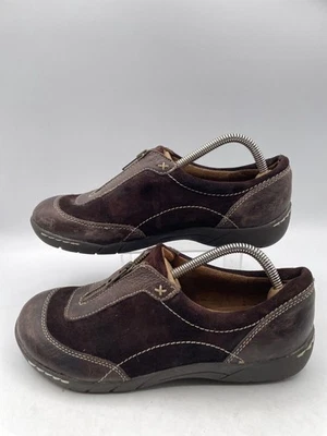 Naturalizer Natural Soul Ferva Loafers Women's Sz 7.5 Brown Leather Zip Up - Image 1 of 4