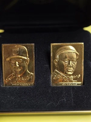 Greg Maddux & Cy Young - Ea. 1 OZ. Silver & 24 kt Gold Plated Highland Mint-Card - Image 1 of 3