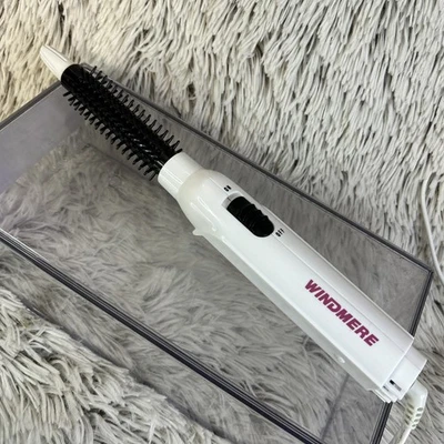 Vintage Windmere Hot Curling Brush Curl Model HAB-01 White Black Tested/works - Image 1 of 4