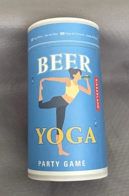 Kikkerland Cerveza Yoga Fiesta Juego Nuevo En Caja Juego de Beber Sellado Sin Usar Foto 1 de 4
