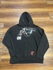 Vintage Y2K Famous Stars And Straps Grunge Pullover Hoodie Size Large Skater - Bild 1 von 8