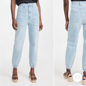 Mother The Wrapper Patch by Springy Ankle Jeans in Chill Pill Size 29 - Picture 1 of 13