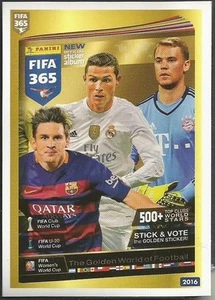 PANINI - 2021 FIFA 365 - #434 - 2016 COVER - NEUER - RONALDO - MESSI - Bild 1 von 1