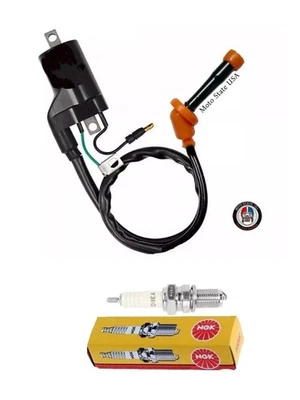 Ignition Coil & NGK Spark Plug + Cap For Honda CX500 CX500C CX500D - Image 1 of 4