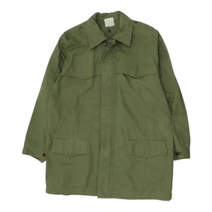 Abrigo militar vintage para hombre | Chaqueta de combate militar con cuello cremallera completa verde Fecsa - Imagen 1 de 8