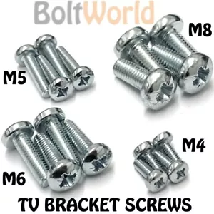 SAMSUNG LCD & PLASMA TV SCREEN WALL MOUNTING BRACKET STAND SCREWS M4,5,6,8 - Picture 1 of 2