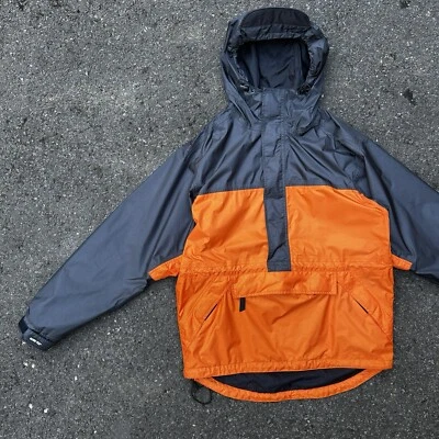 Chaqueta impermeable REI DE COLECCIÓN Gore-Tex naranja GTX Shell Paclite para hombre mediana negra Foto 1 de 4