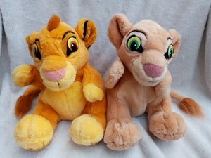 Pair of Vintage Disney Applause Simba and Nala Cub 9" Hand Puppets - Picture 1 of 7
