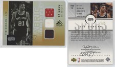 2005-06 Upper Deck NBA Reflections Fabric Swatch Triple Gold /5 Tim Duncan HOF