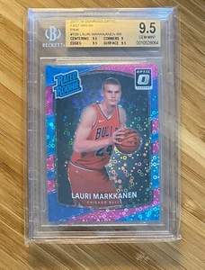 2017-18 Donruss Optic Fast Break PINK #17/20 Lauri Markkanen Rated Rookie - Picture 1 of 2