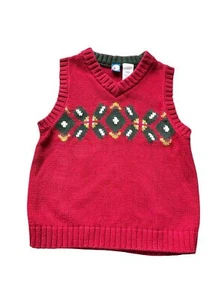 Gymboree Vintage Christmas/Holiday Vest boys 5T - Picture 1 of 3
