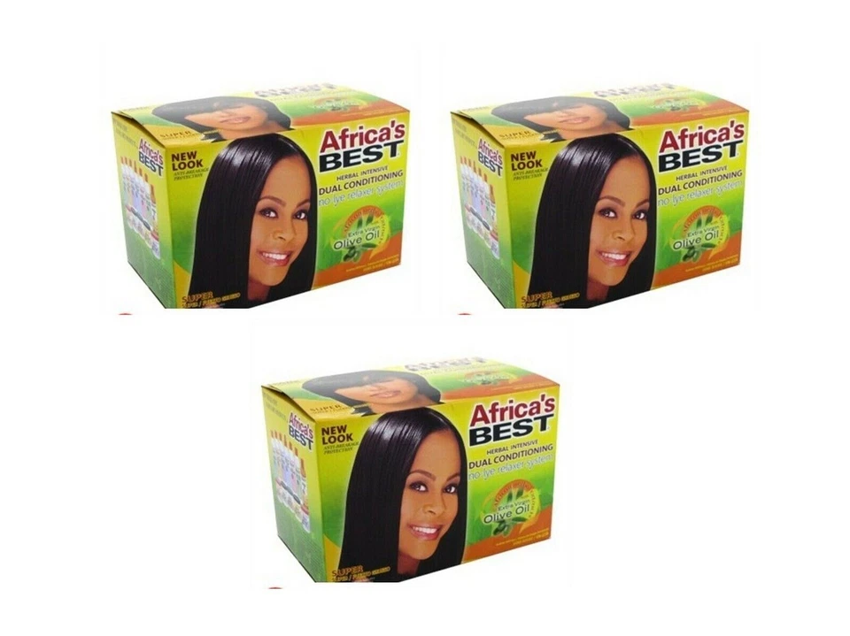 BL Africas Best Relaxer Super Doble Estado. Sistema No-Lye - PACK DE TRES Foto 1 de 1