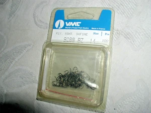 100 ORIGINAL VMC FLY TYING HOOK,3X-SHORT#14 DRY FLY TROUT HOOK,Bait:NwIP - Picture 1 of 2